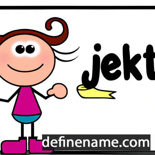 cartoon of the name Iektje