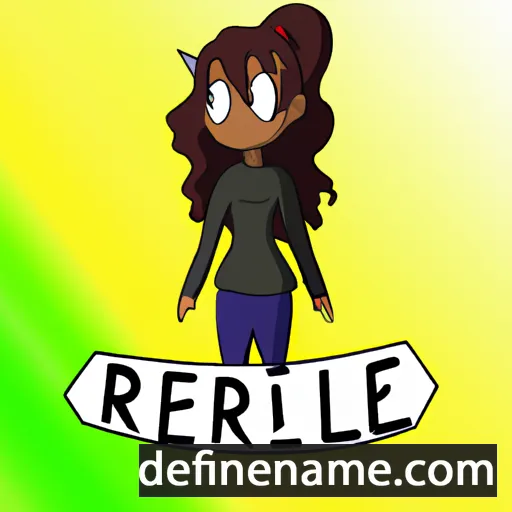 cartoon of the name Ieriel