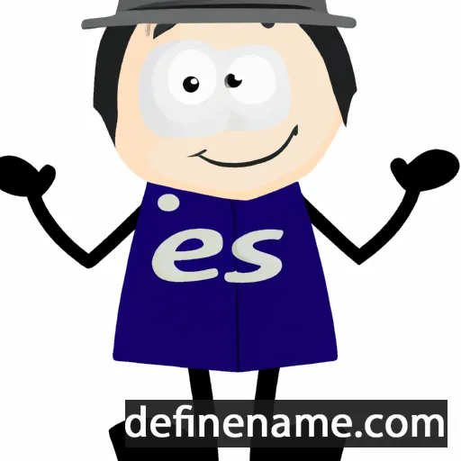 cartoon of the name Ies