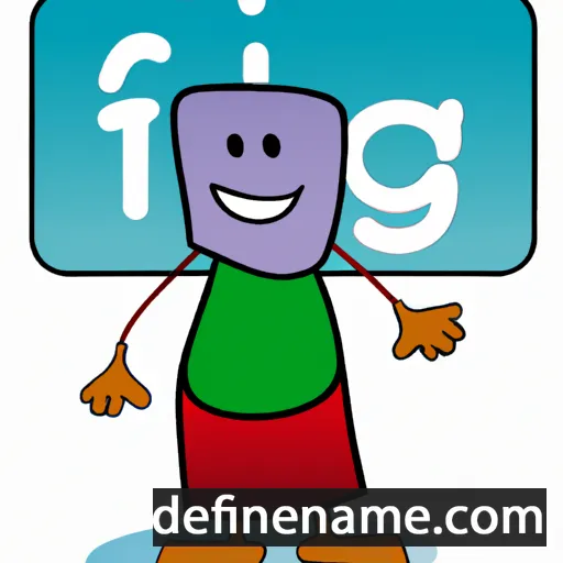 cartoon of the name Ifig