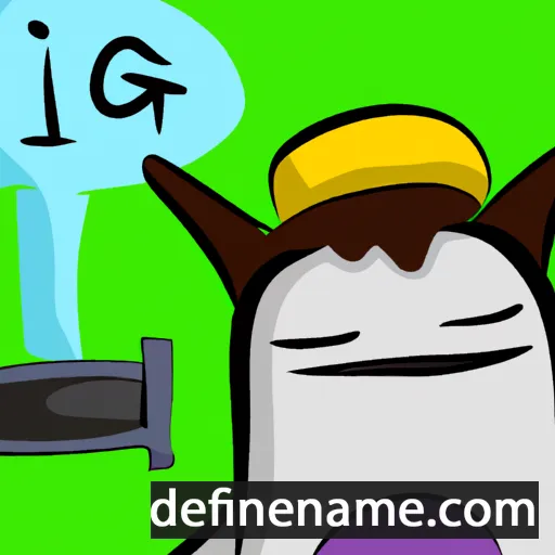 cartoon of the name Igaĸ