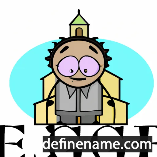 cartoon of the name Iglesia