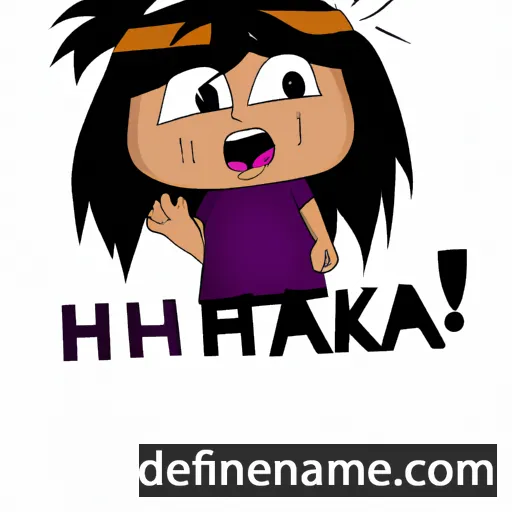 cartoon of the name Ihaka