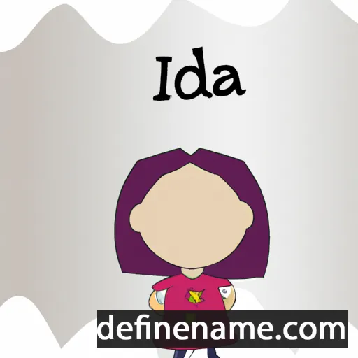 cartoon of the name Iidá