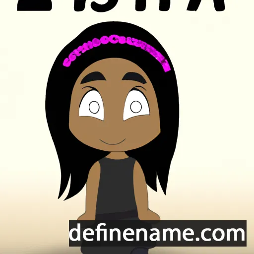 cartoon of the name Iisha