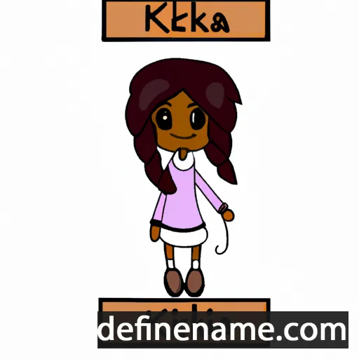 cartoon of the name Ikeria