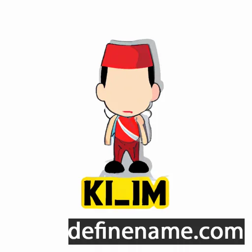 cartoon of the name Ikmal