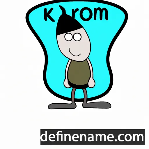 cartoon of the name Ikrom