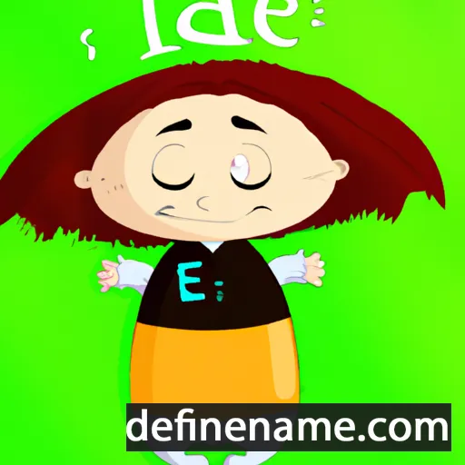 cartoon of the name Ildze