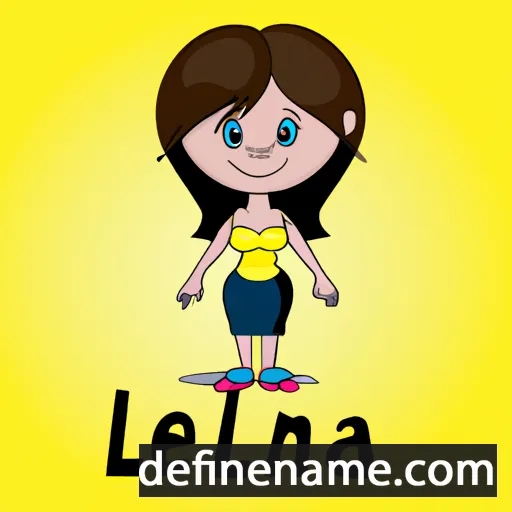 cartoon of the name Ilena