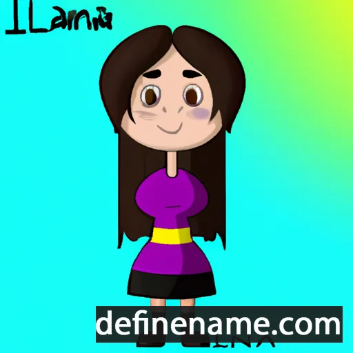 cartoon of the name Iliana