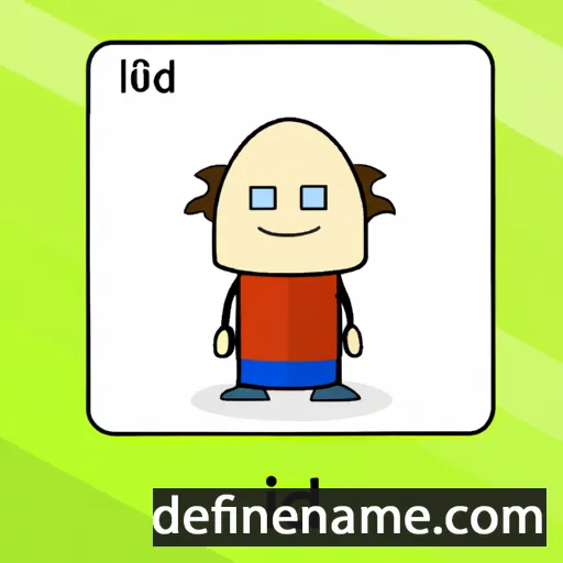 cartoon of the name Ilid