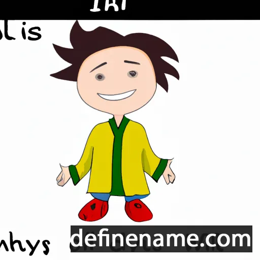 cartoon of the name Ilijah