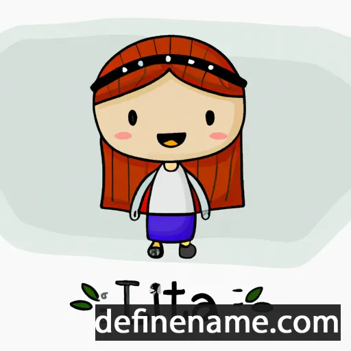 cartoon of the name Ilitía