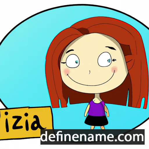 cartoon of the name Iliza