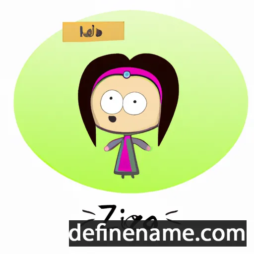 cartoon of the name Ilizana