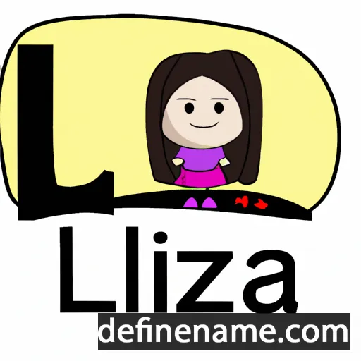 cartoon of the name Ilizia