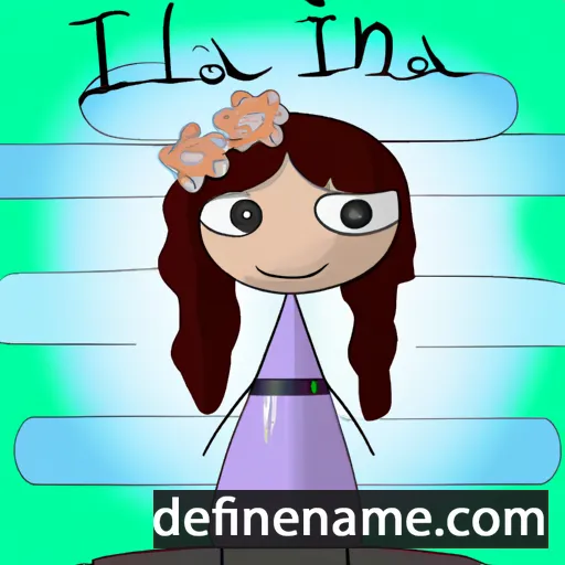 cartoon of the name Illiana