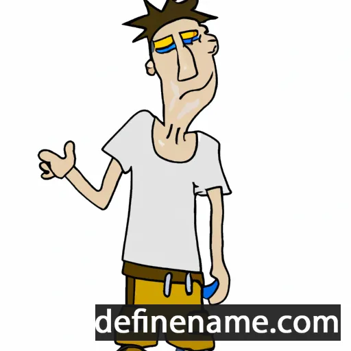 cartoon of the name Illjaz