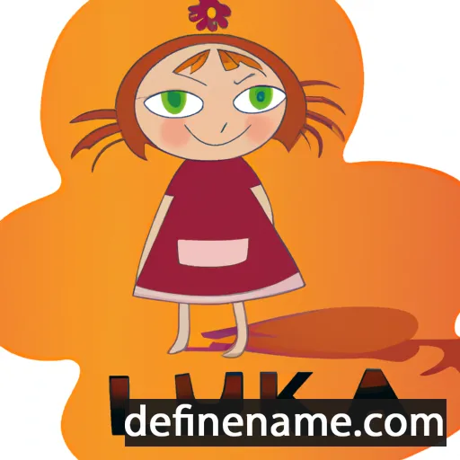 cartoon of the name Iluska