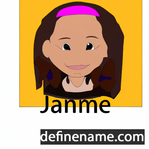 cartoon of the name Imajane