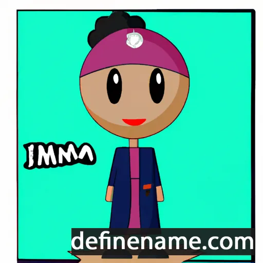 cartoon of the name Imana