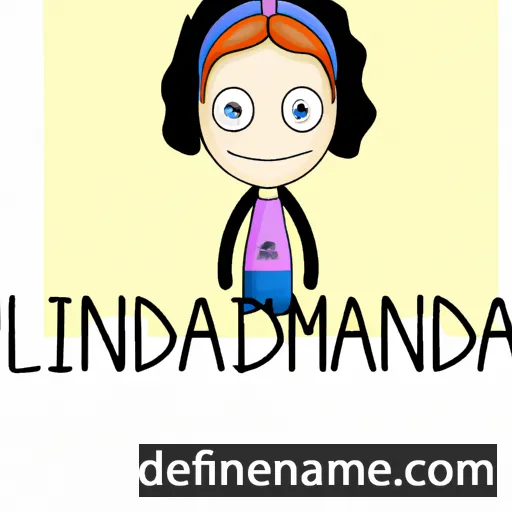 cartoon of the name Imanda