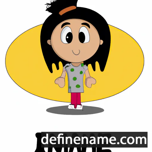 cartoon of the name Imane