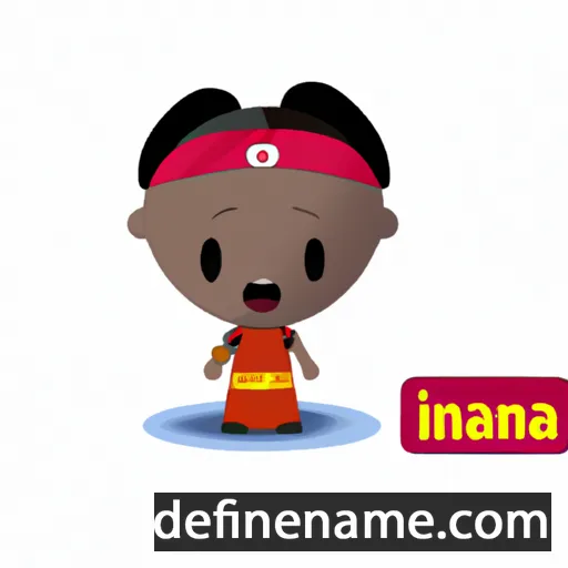 cartoon of the name Imanja