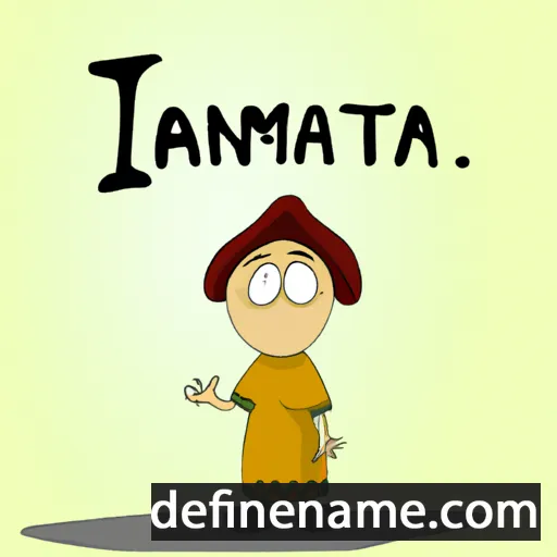 cartoon of the name Imanta