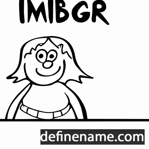 Imbjørg cartoon