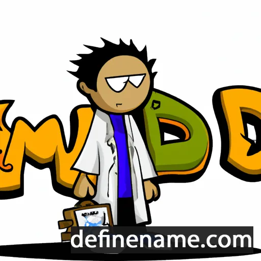 cartoon of the name Imed