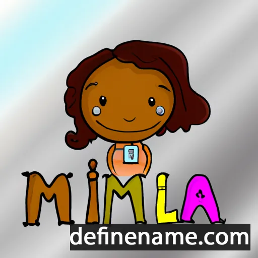 cartoon of the name Imela