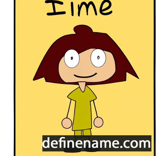 cartoon of the name Imene