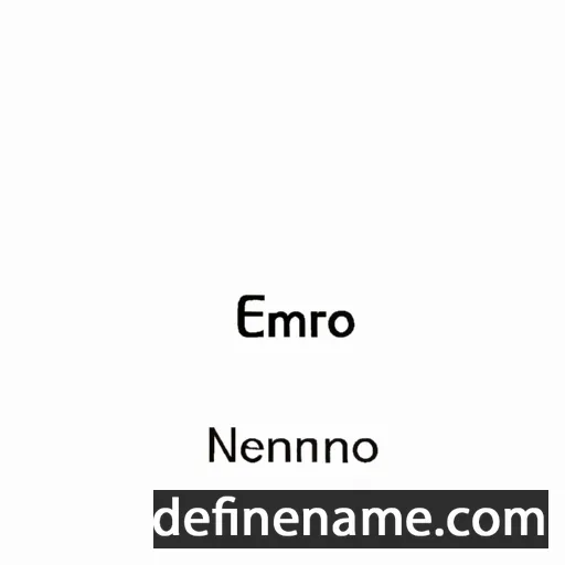 cartoon of the name Imeneo