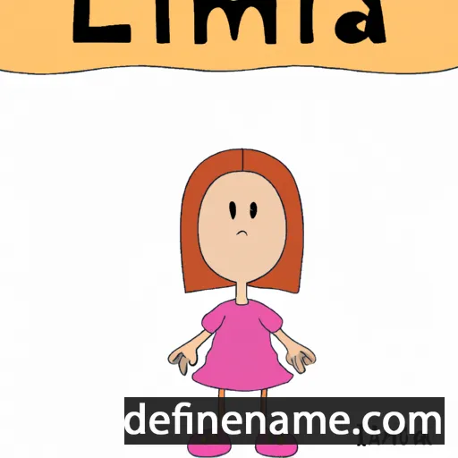 cartoon of the name Imilia