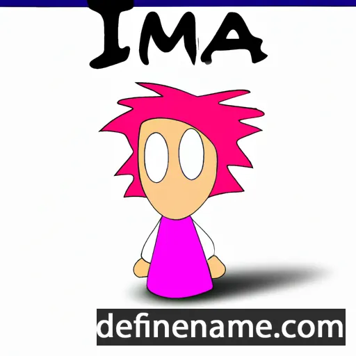 cartoon of the name Imma