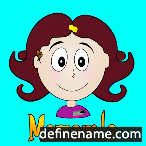 cartoon of the name Immanuela