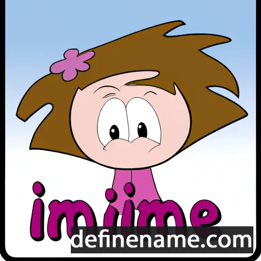 cartoon of the name Immie