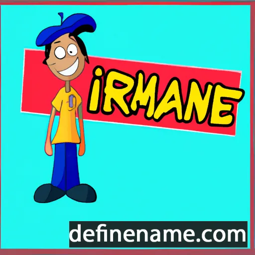 cartoon of the name Imrane