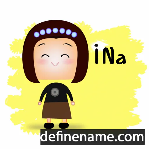 cartoon of the name Ina