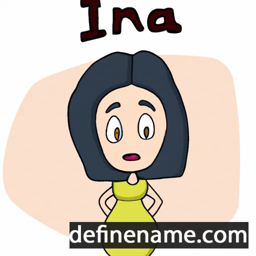 cartoon of the name In-na