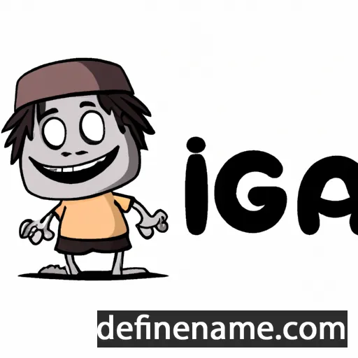 cartoon of the name Iŋgá