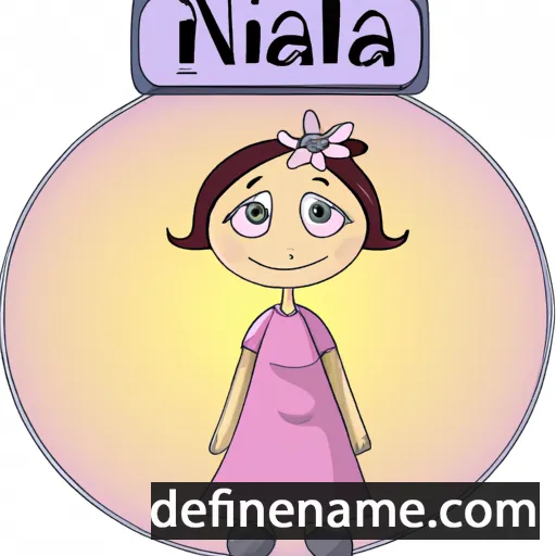 cartoon of the name Inalia