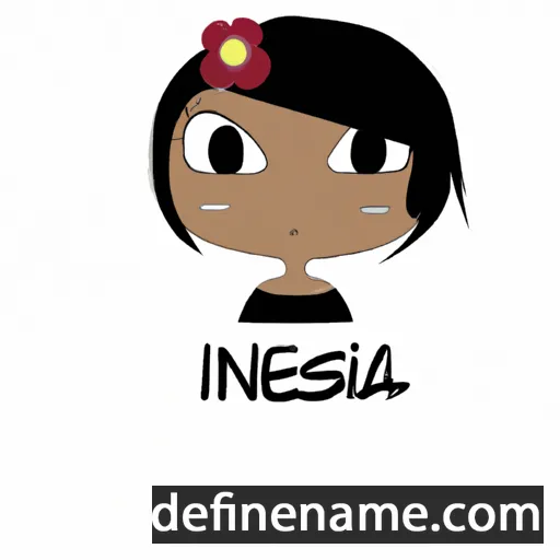 cartoon of the name Inésia