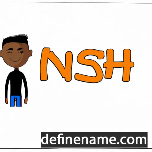 cartoon of the name Inesh