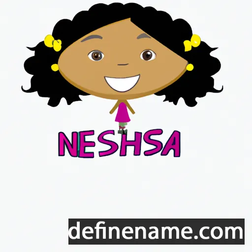 cartoon of the name Inesha