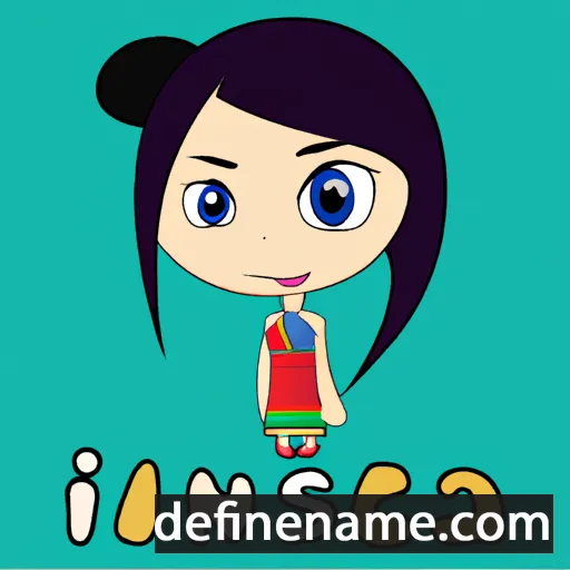 cartoon of the name Inesia