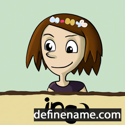 cartoon of the name Inga