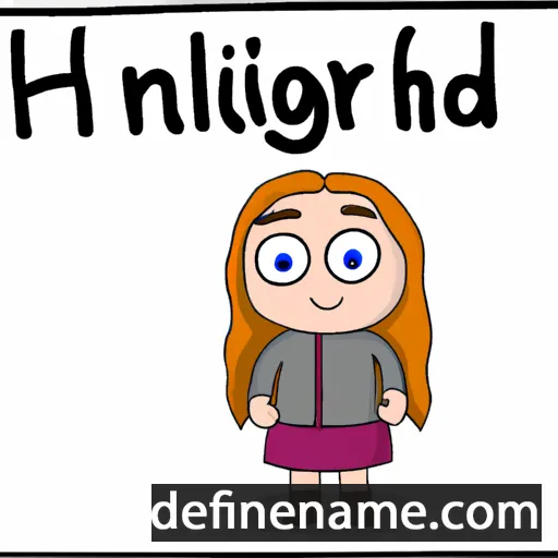 cartoon of the name Ingheiður